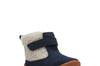 Clarks Roamer Moon Girls Navy Fleece Boot