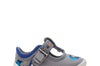Clarks Roamer Sun T Boys Grey Submarine Canvas T-Bar Shoe