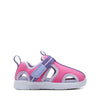 Clarks Ath Water T Girls Pink Closed Toe Sandal