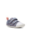 Clarks Roamer Craft T Girls Denim Heart Canvas Shoe