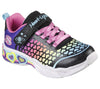 Skechers Sweethearts Lights Lovely Girls Black-Multi Trainer