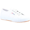 Superga 2750 Tumbled Leather Womens White Trainer Shoe