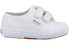 Superga 2750 Cotjstrap Classic Girls Boys White Canvas Shoe