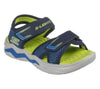 Skechers Lights Erupters Boys Navy Blue Open Toe Sandal