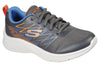 Skechers Microspec Quick Sprint Boys Grey-Blue Trainer