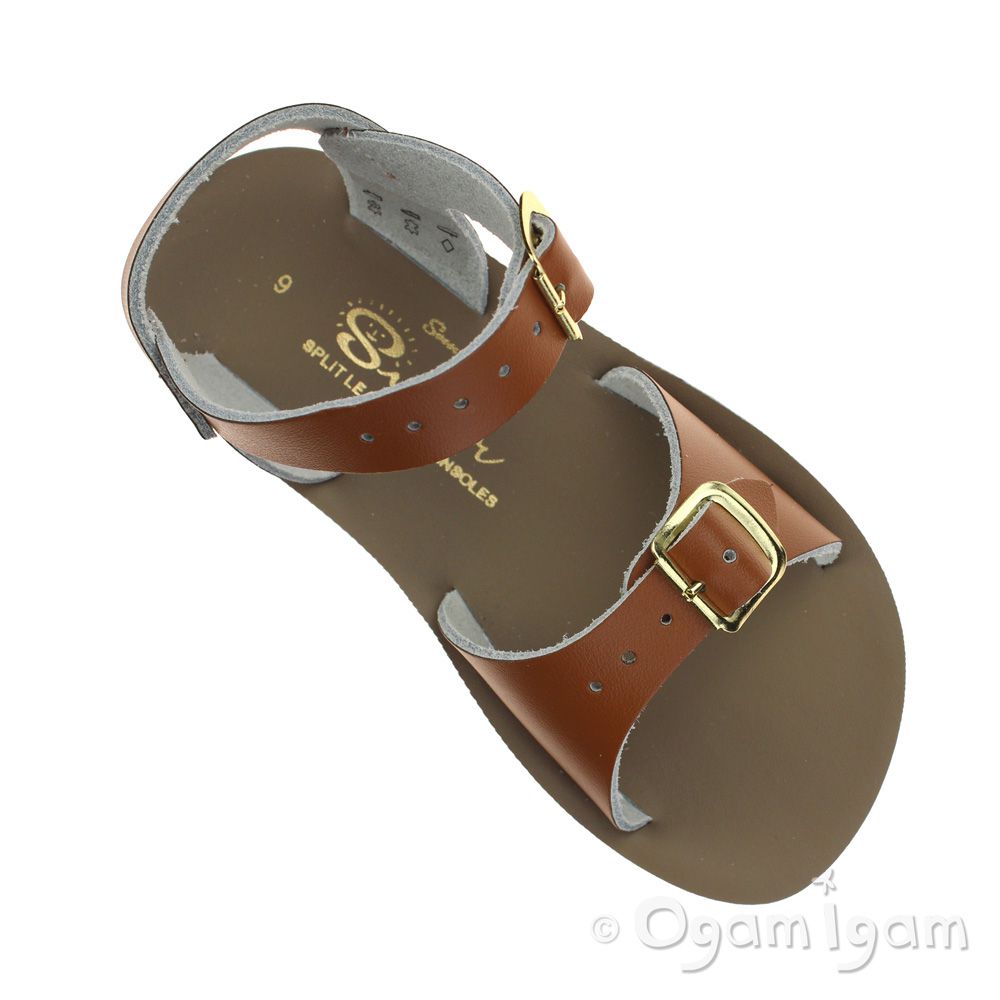 Salt-Water Surfer Boys Girls Tan Sandal