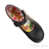 Petasil Bonnie Girls Black Leather School Shoe