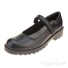 Geox Casey Girls Black School Shoe