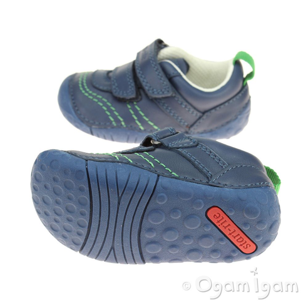 Start-rite Baby Leo Infant Boys Blue Shoe