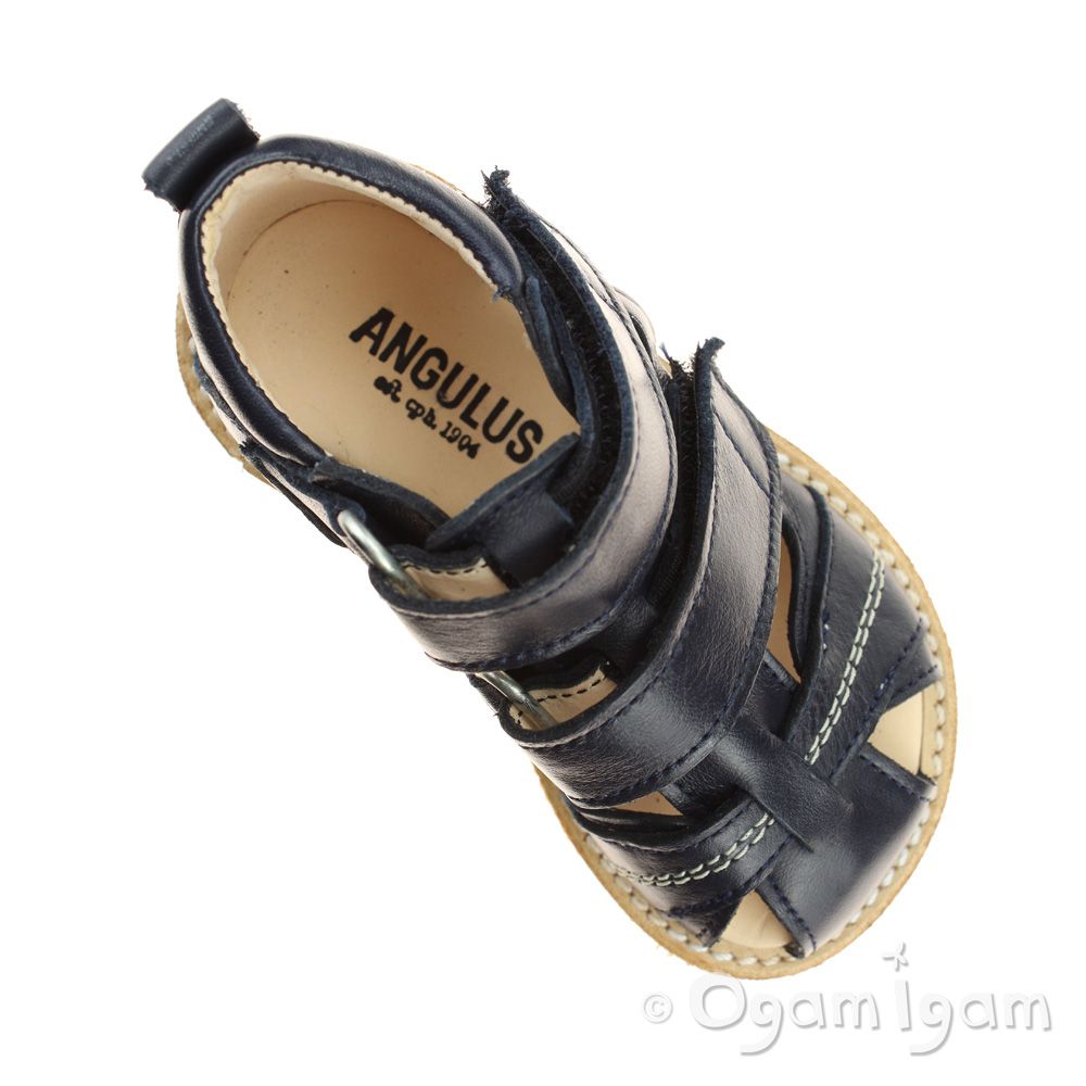 Angulus Closed toe sandal Boys Navy Sandal