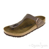 Birkenstock Gizeh Womens Nubuck Mocha Brown Sandal