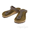 Birkenstock Gizeh Womens Nubuck Mocha Brown Sandal