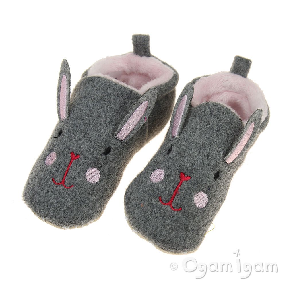 Chipmunks Lottie Girls Grey Slipper
