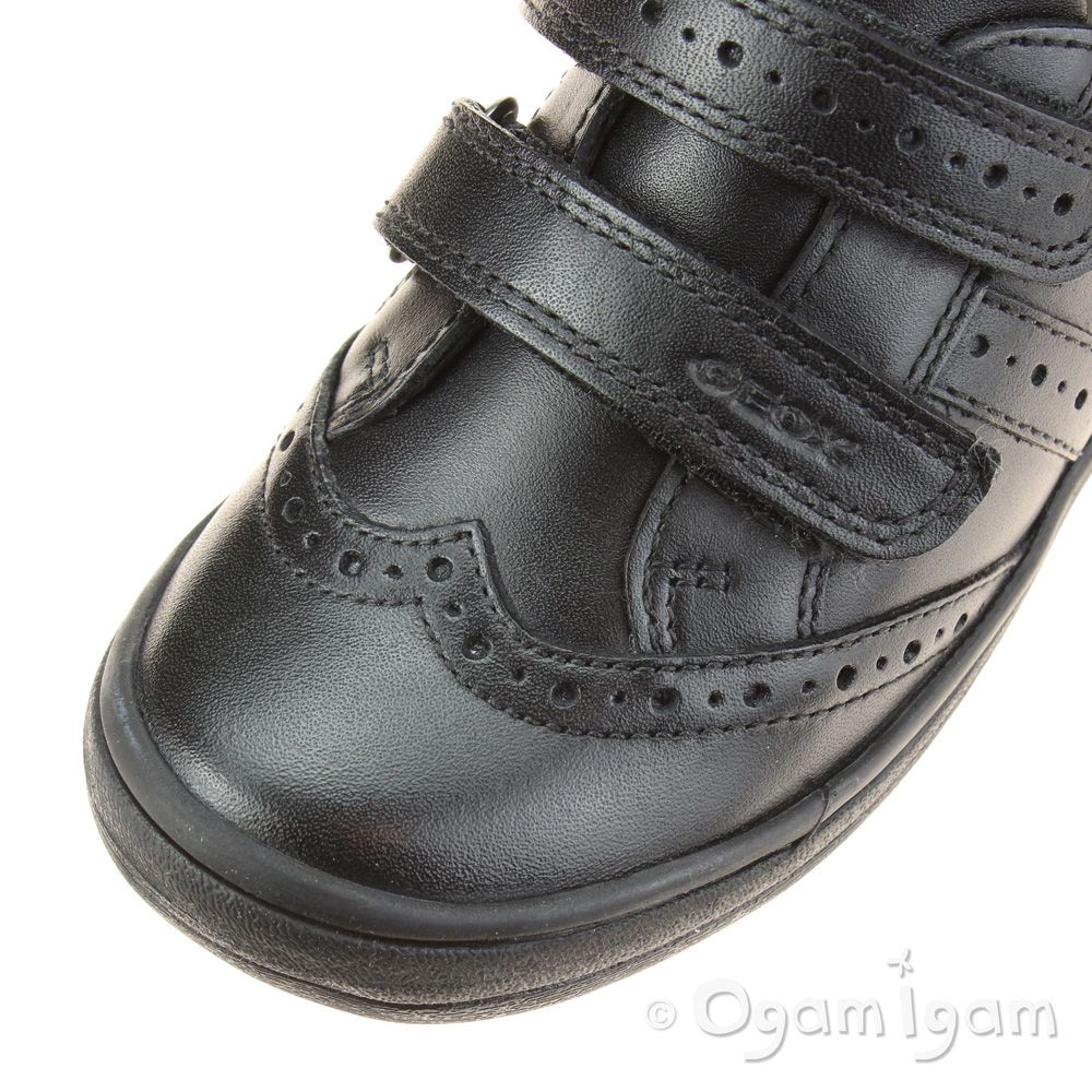 Geox Hadriel Girls Black School Shoe