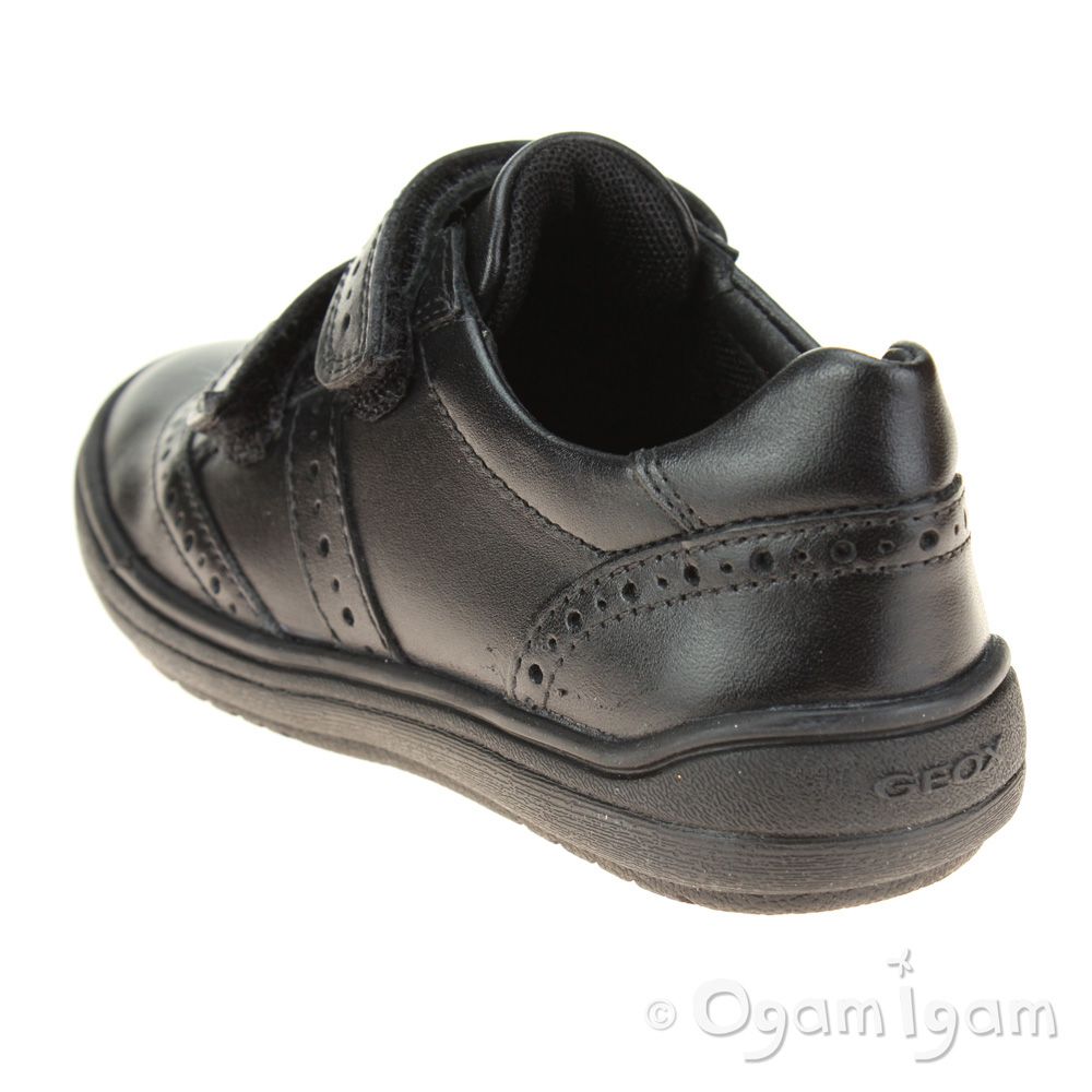 Geox Hadriel Girls Black School Shoe
