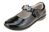 Lelli Kelly Blossom Girls Black Patent School Shoe - width F