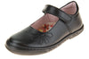 Petasil Donna Girls Black School Shoe