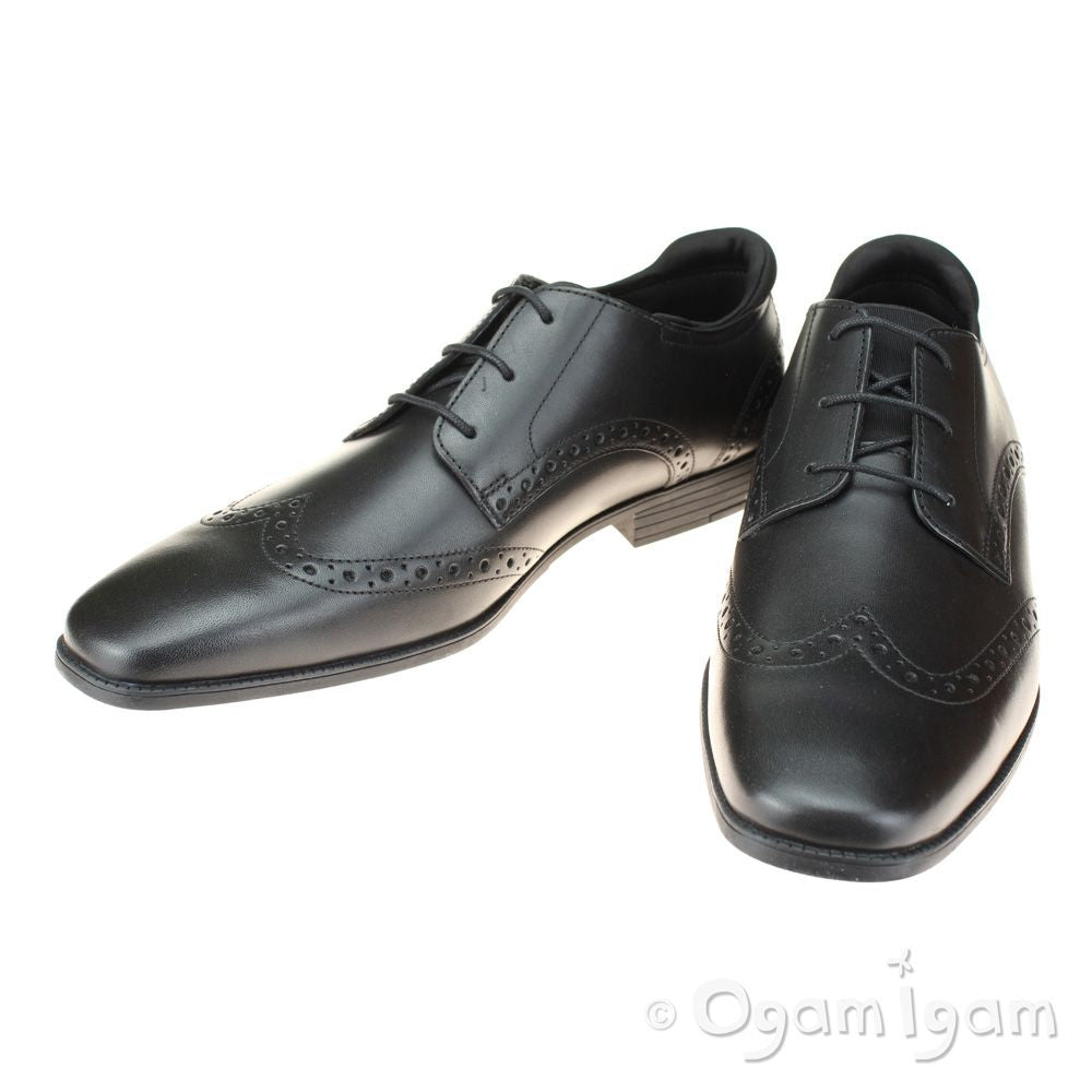 Start-rite Tailor Boys Black School Shoe