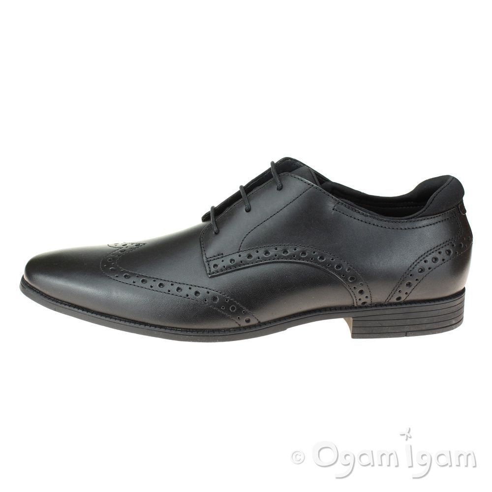 Start-rite Tailor Boys Black School Shoe