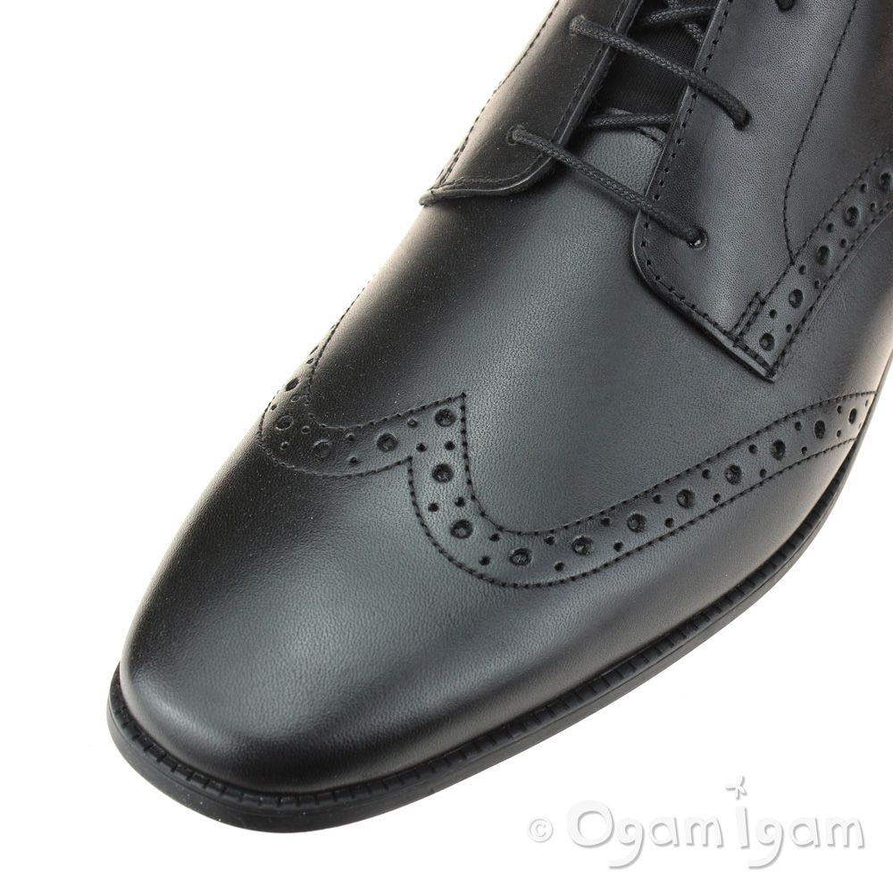 Start-rite Tailor Boys Black School Shoe