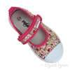 Primigi 5445500 Girls Floral Pink White Canvas Shoe