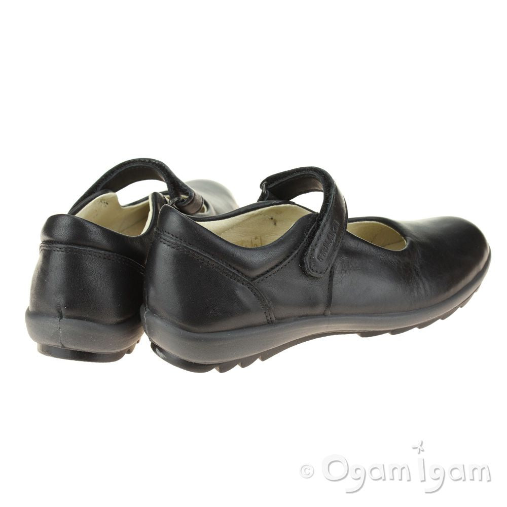 Primigi Olea Girls Black School Shoe