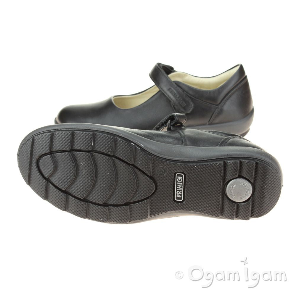 Primigi Olea Girls Black School Shoe
