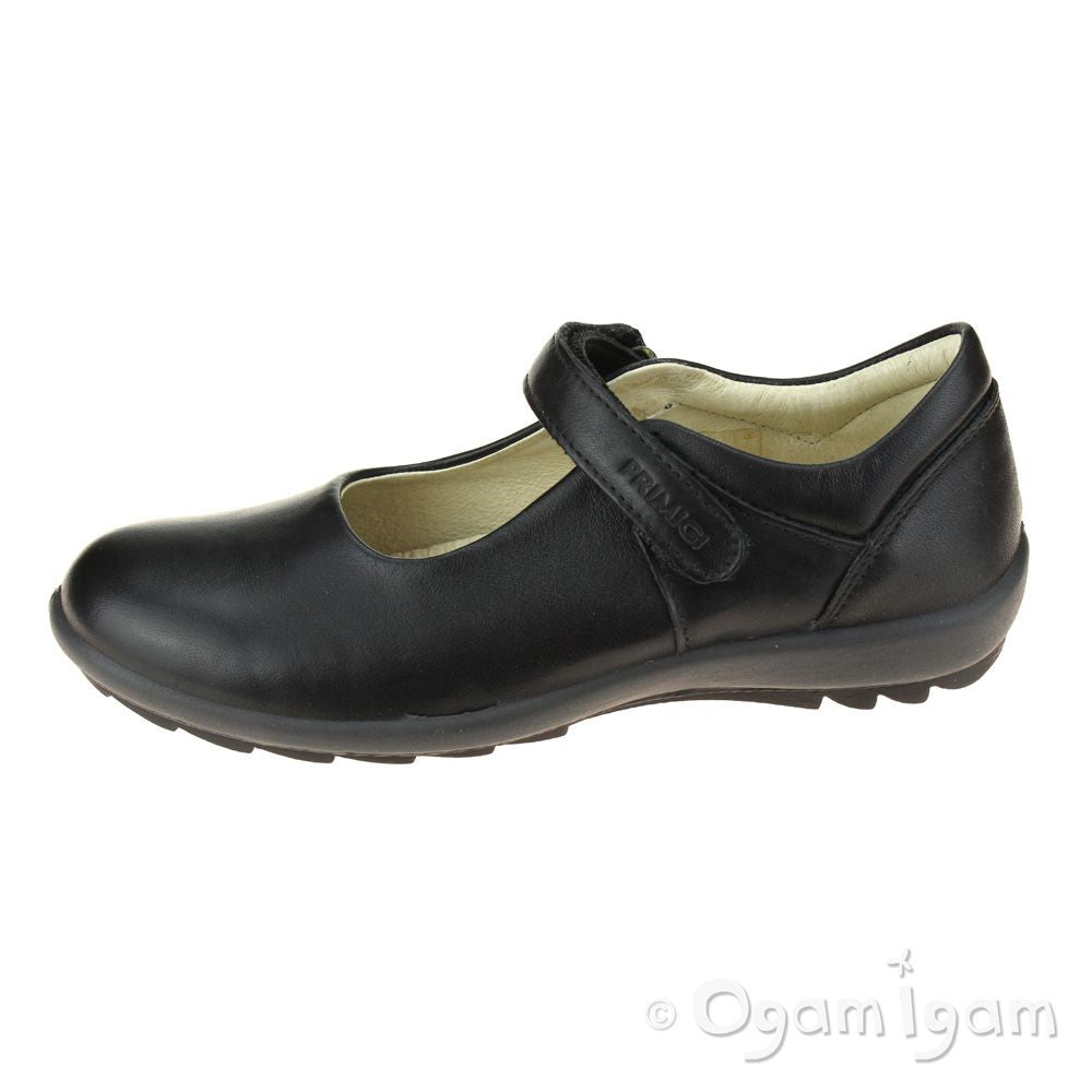 Primigi Olea Girls Black School Shoe