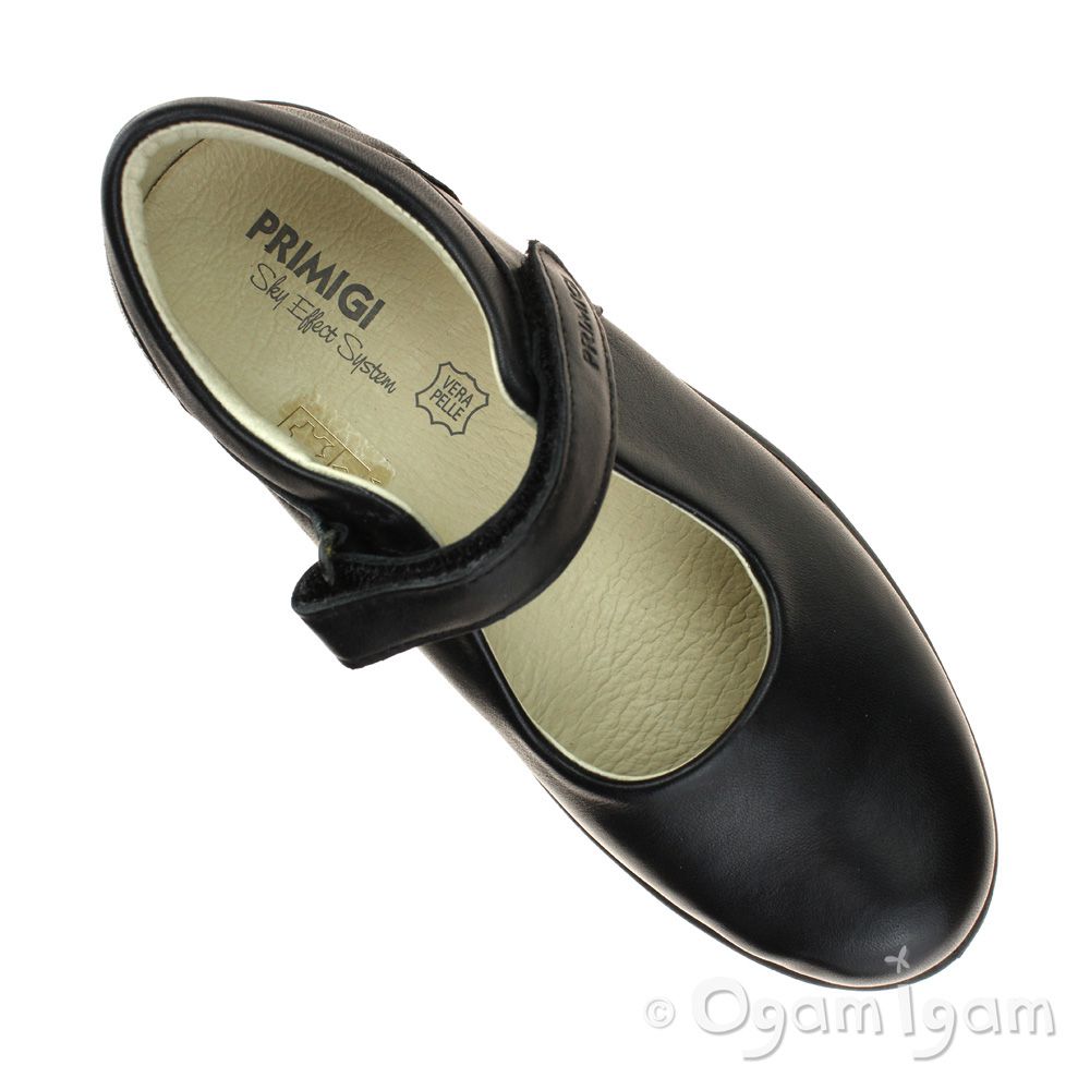Primigi Olea Girls Black School Shoe