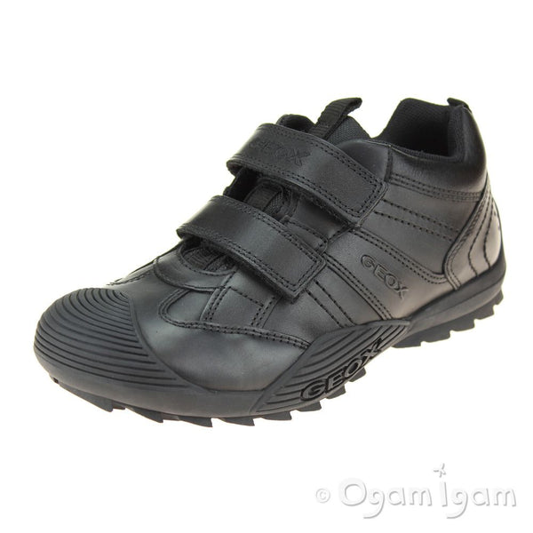 Geox black school shoes Clearance