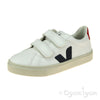 Veja Esplar Velcro Boys Girls White Nautico Pekin Sneaker Shoe