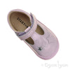 Start-rite Sparkle Girls Pale Lilac Glitter Patent T-bar Shoe