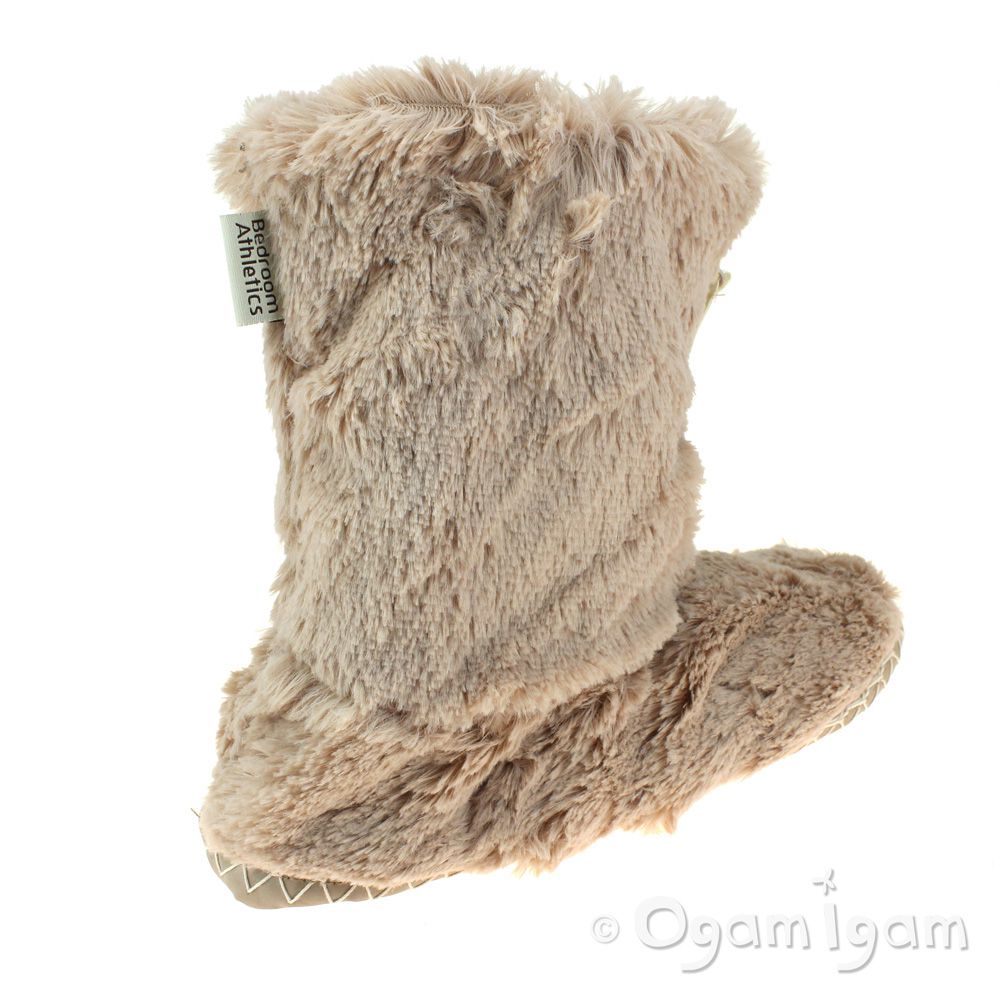 faux fur slipper boots