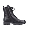Rieker 7852600 Womens Black Lace Up Combat Boot