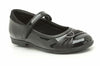 Clarks DollyHeart Inf Girls Black Patent School Shoe