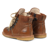 Angulus Lace Up Boot Girls Boys Cognac Brown Boot
