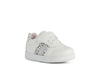 Geox DJ Rock Girls White-Silver Trainer