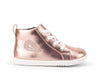 Bobux Alley Oop Girls Rose Gold Lace Boot