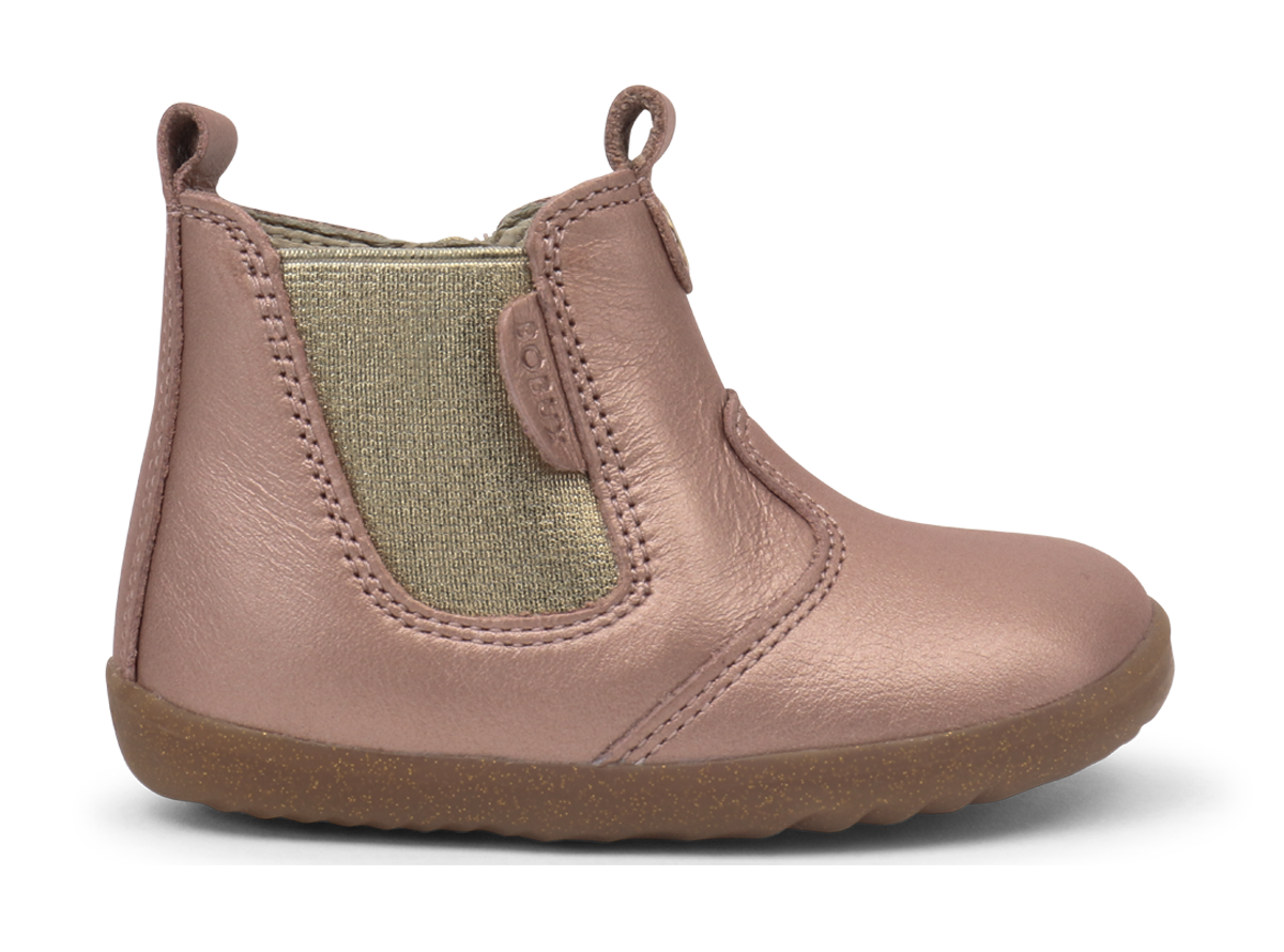 Bobux Jodhpur Girls Rose Gold Infants Chelsea Boot