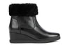 Geox Anylla Womens Black Wedge Boot