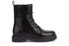 Geox Bleyze Womens Black Lace Up Combat Boot