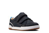 Clarks Fawn Solo Infants Boys Navy Shoe
