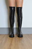 Platform Chunky Womens Black Thigh High Boot