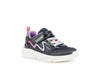 Geox Aril Girls Navy-Lilac Light Up Trainer