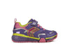 Geox Bayonc Girls Violet-Lime Green Light Up Trainer