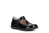 Geox Naimara Girls T-Bar Black Patent School Shoe
