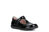 Geox Naimara Girls T-Bar Black Patent School Shoe