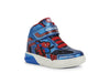 Geox Grayjay Spiderman Boys Navy-Royal Lights Marvel Boot