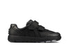 Clarks Rex Stride Kid Boys Black School Shoe