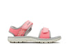 Clarks Surfing Tide K Girls Pink Combi Sandal